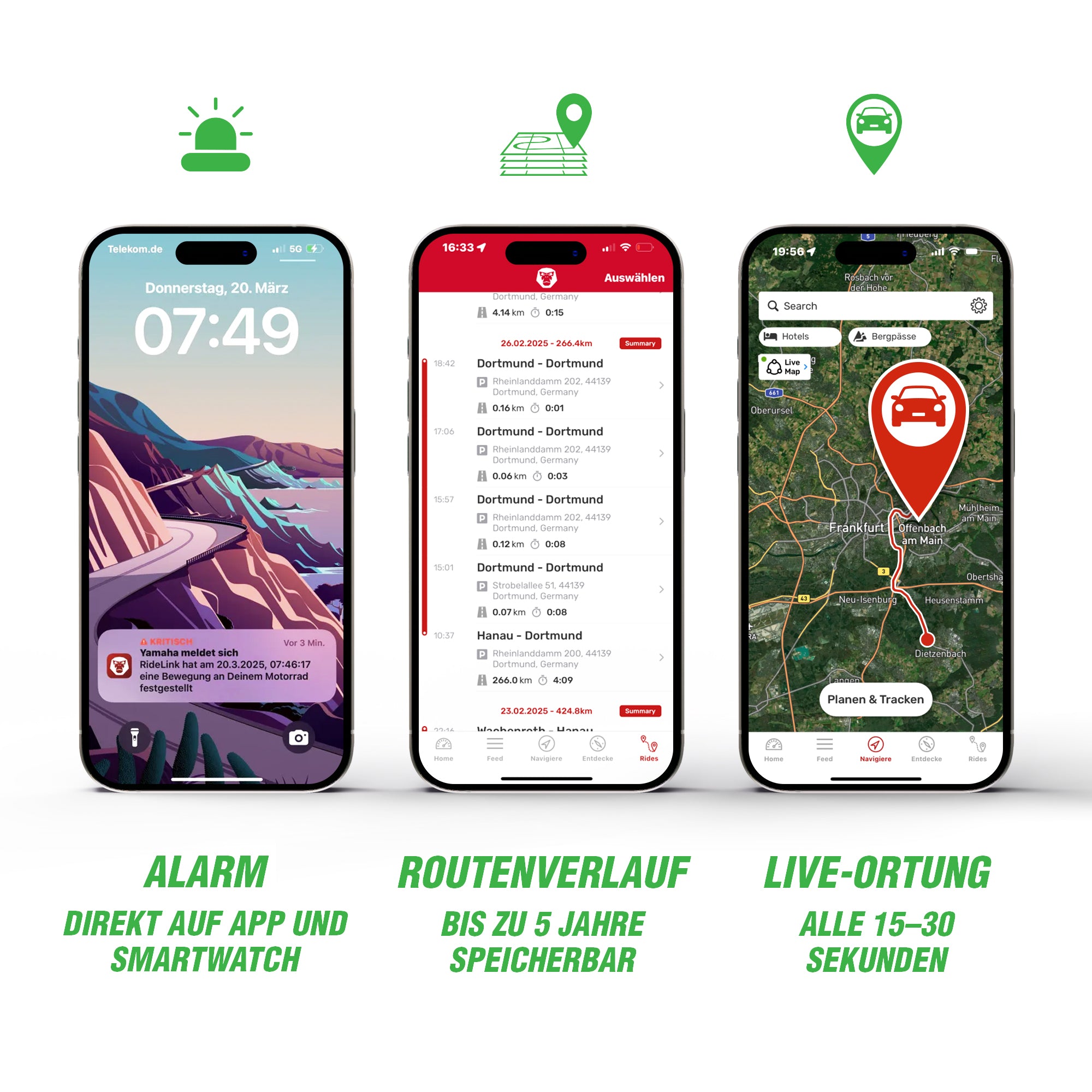 Tracer 4G | GPS Tracker | Live Tracking | Diebstahlmelder | Inklusive Navigation und Routenplaner  | Robust, IP54 Wasserdicht und Staubdicht